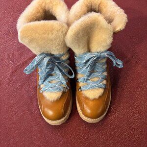 J. Crew NEW Nordic boots leather sherpa size 11
